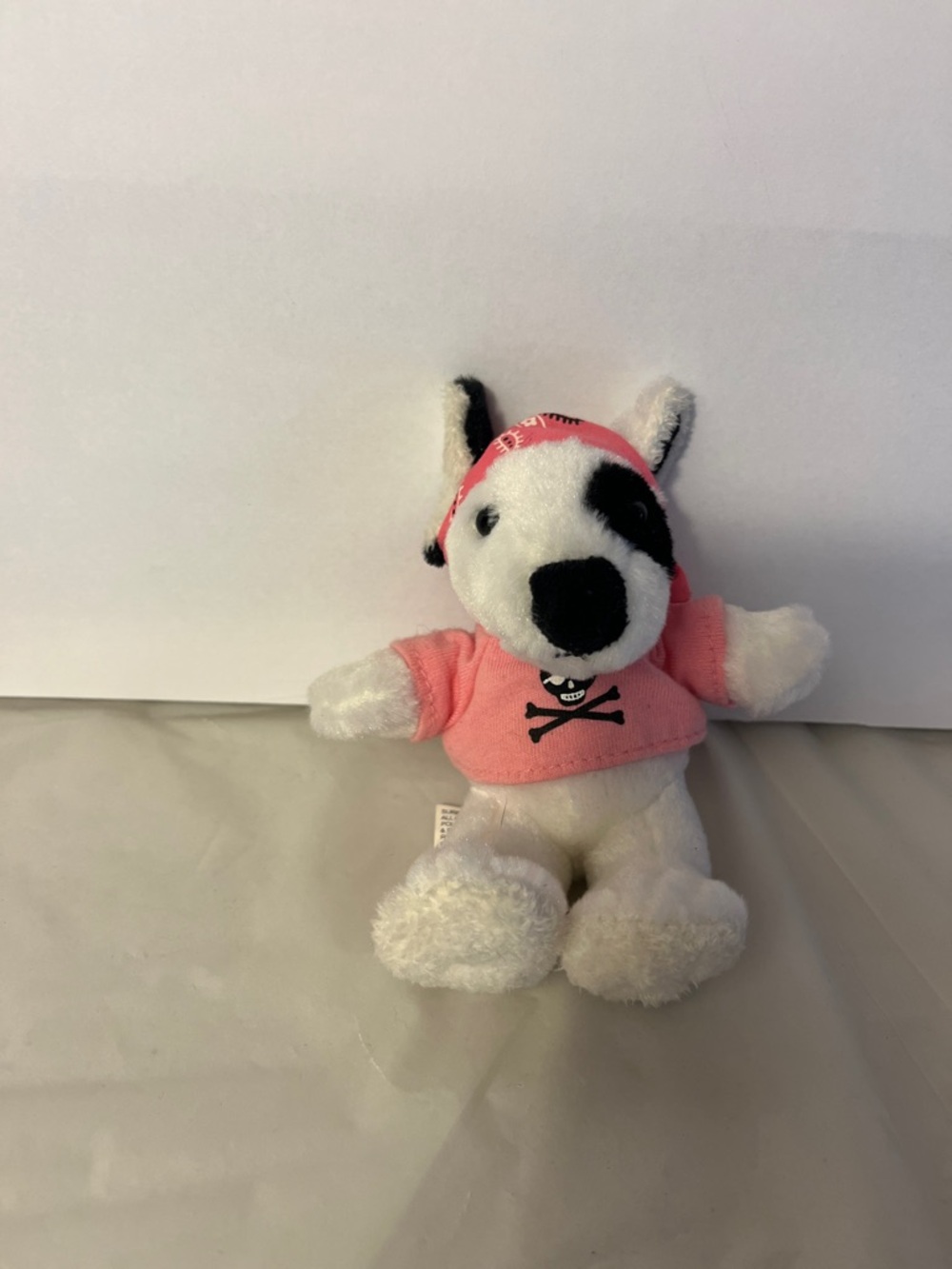 Aurora Max Bull Terrier Puppy Dog Pirate Bandanna Plush Stuffed Animal 5”